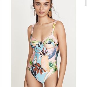 Farm Rio Pineapple Mix One piece swimsuit